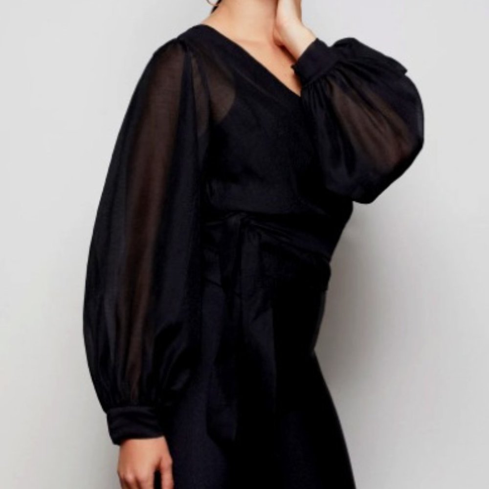 Good American: Organza Wrap Top